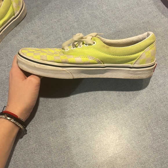 Green checkered vans. Female size- 8.5 Male size- 7 - Picture 3 of 3